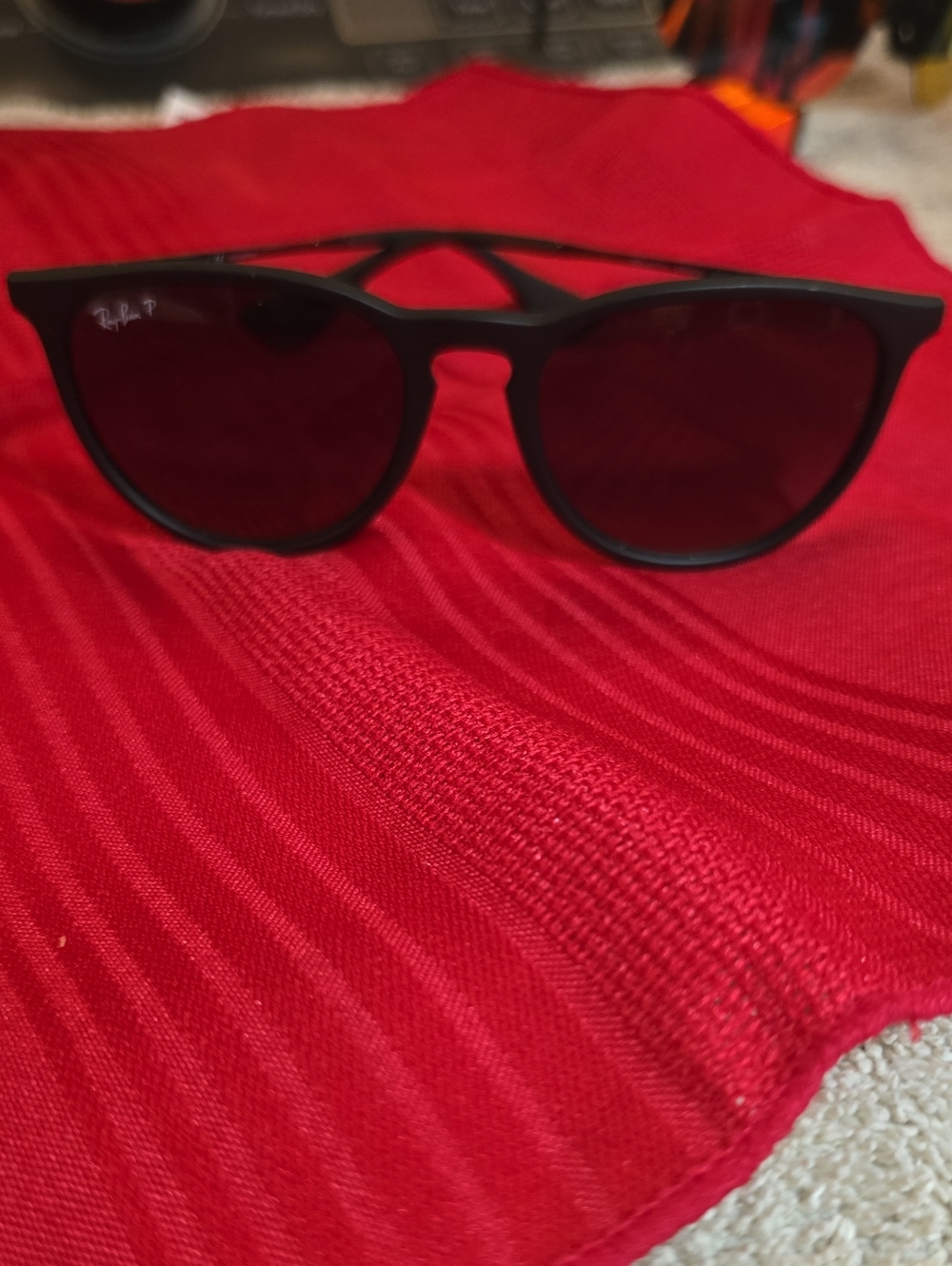 Ray-Ban Matte Black Polarized Sunglasses - Men